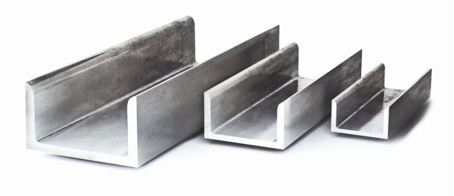 Алюминиевый металлопрокат Швеллер алюминиевый (П-образный профиль)