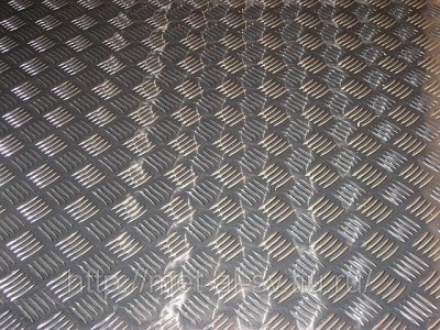 Алюминиевый металлопрокат Лист алюминиевый рифленый «Квинтет» 1050 размер 1250х2500 толщина 4,0 мм